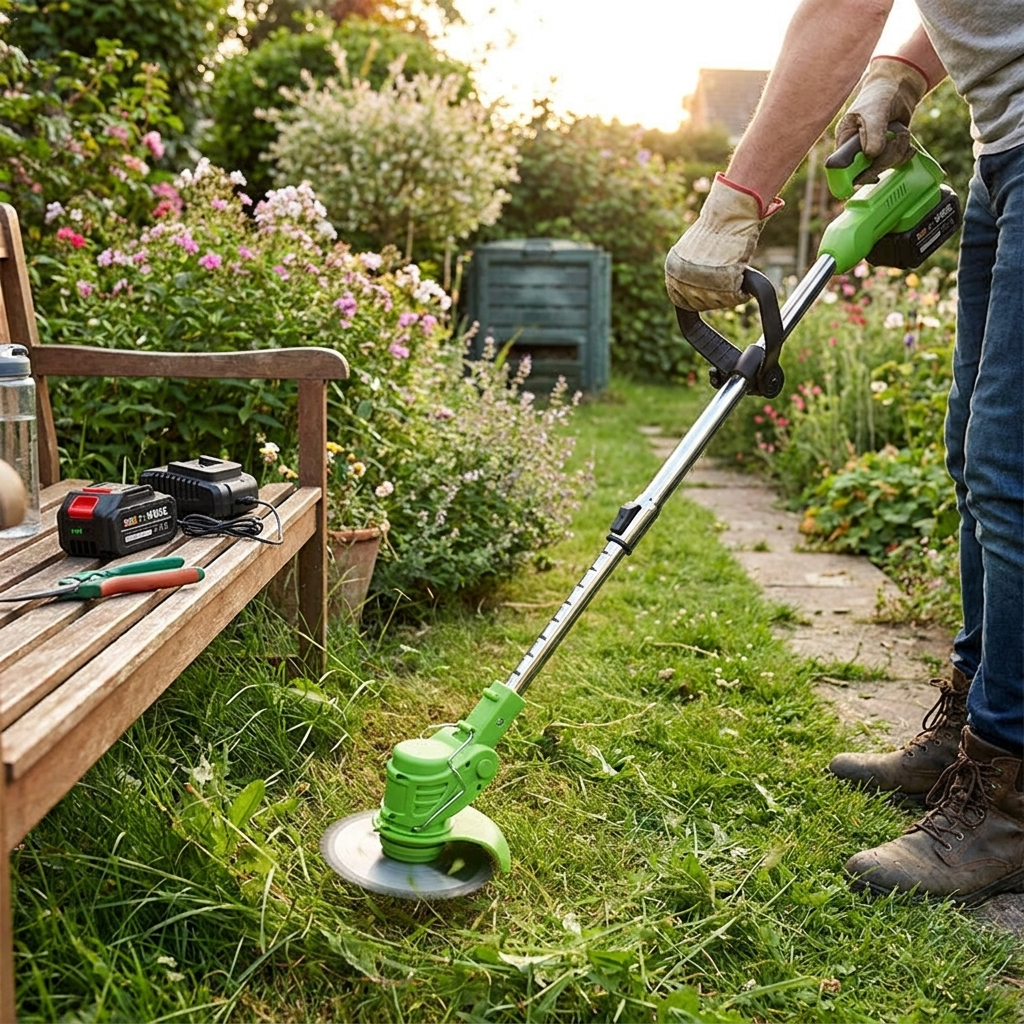 Cordless Grass Trimmer lifestyle