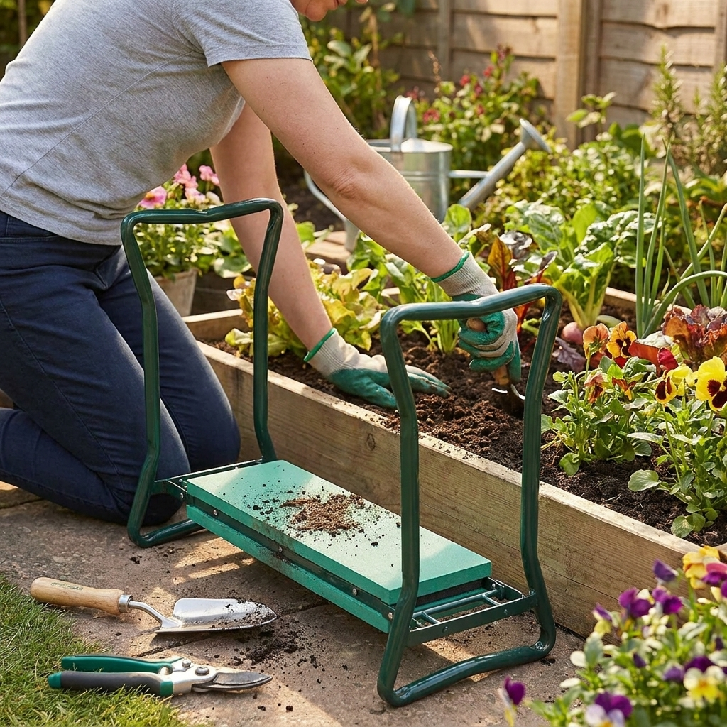 Ergonomic Garden Kneeler and Seat lifestyle