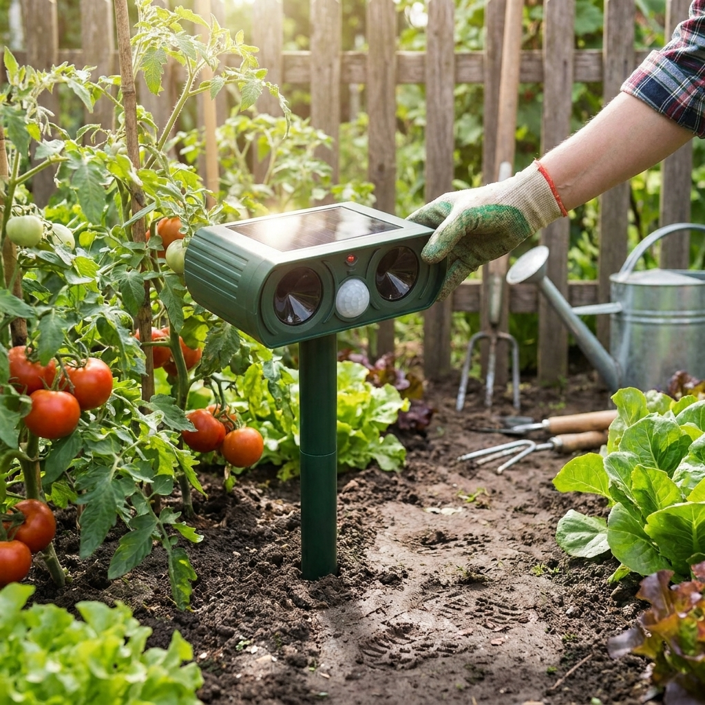 Solar Ultrasonic Animal Repellent lifestyle