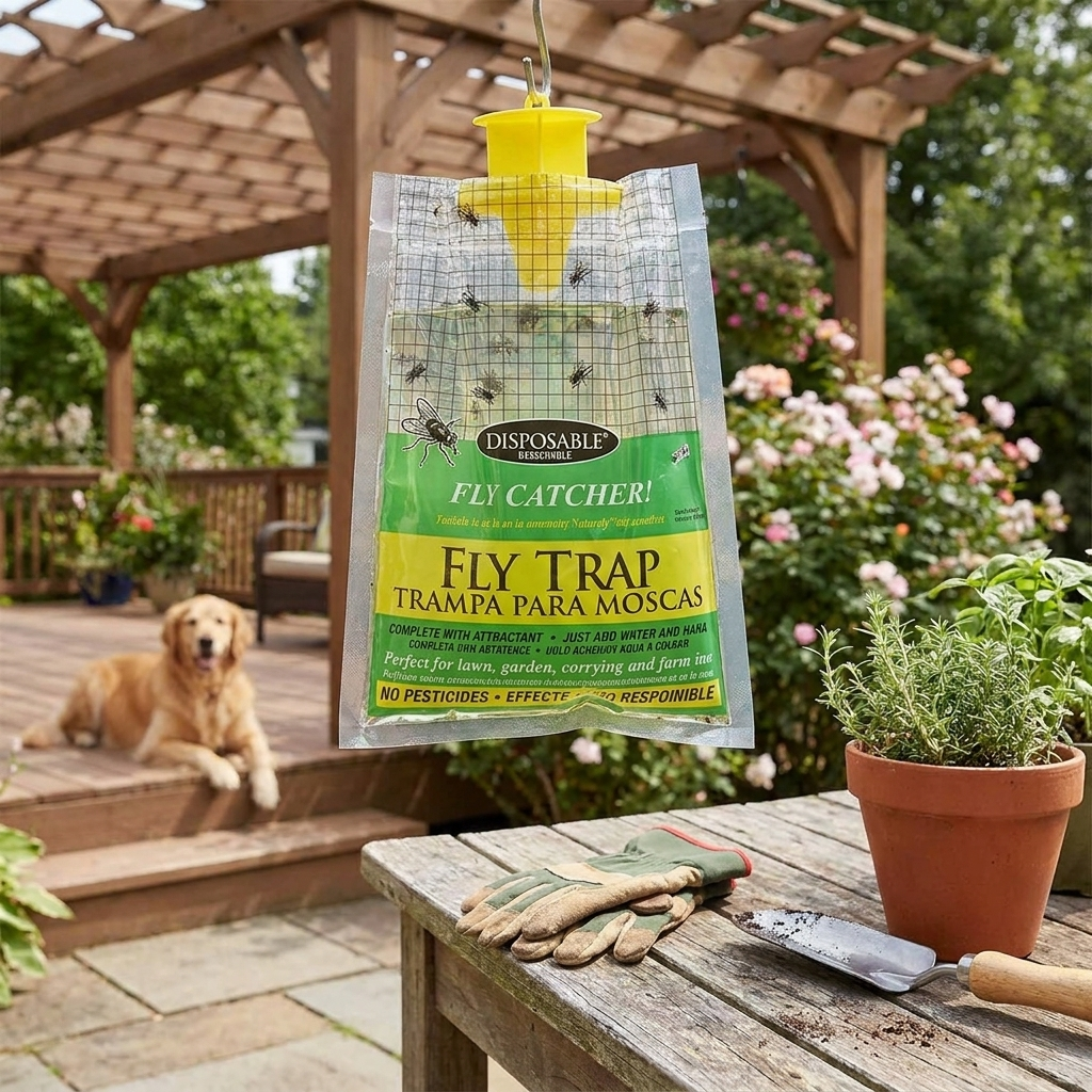 Eco Disposable Fly Trap lifestyle
