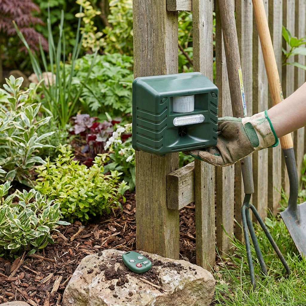 Woodpecker Ultrasonic Repeller lifestyle