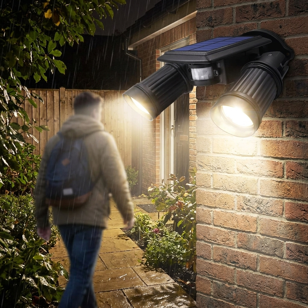 Super Bright Motion Sensor Solar LED Lights lifestyle