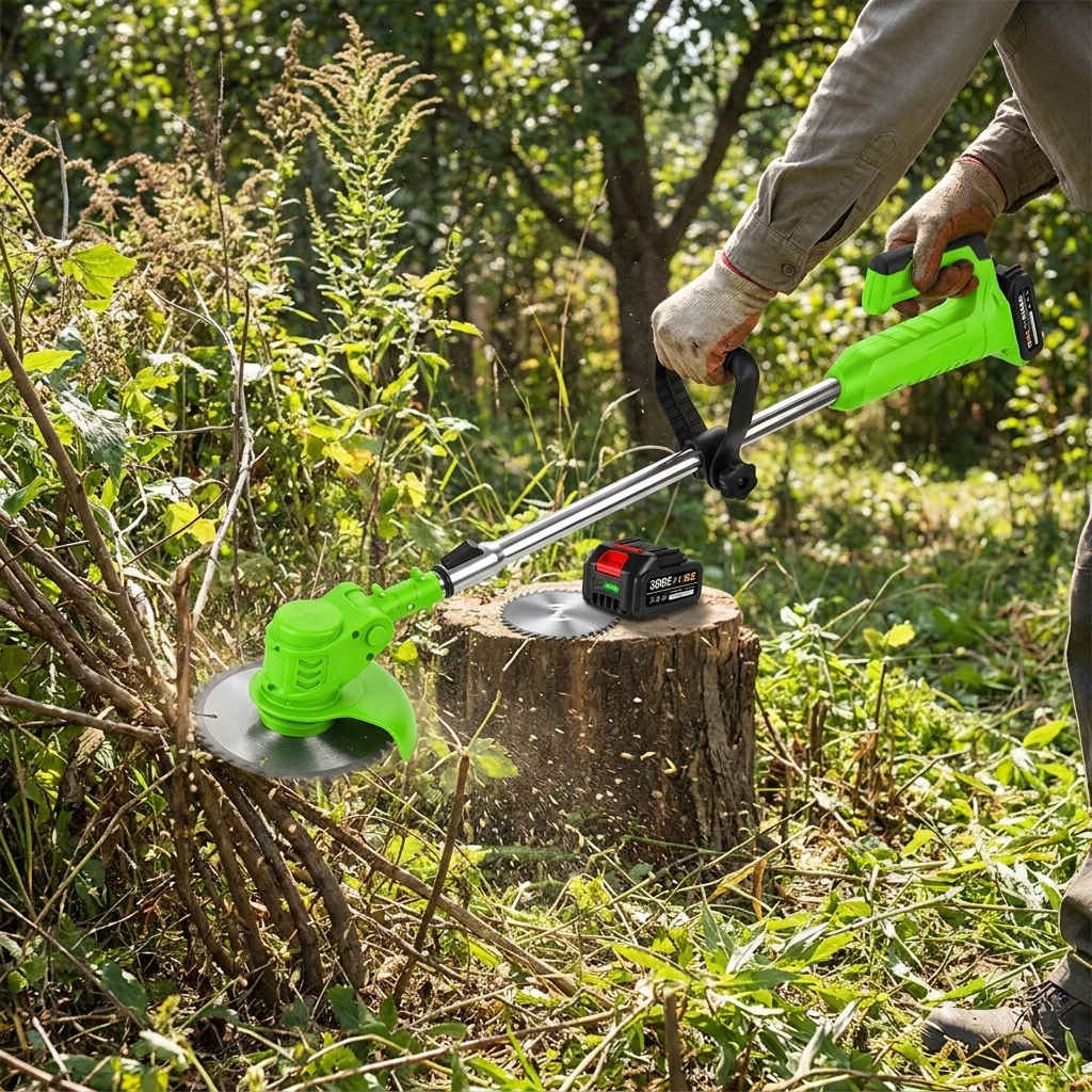 Powerful Electric Cordless Grass Trimmer lifestyle