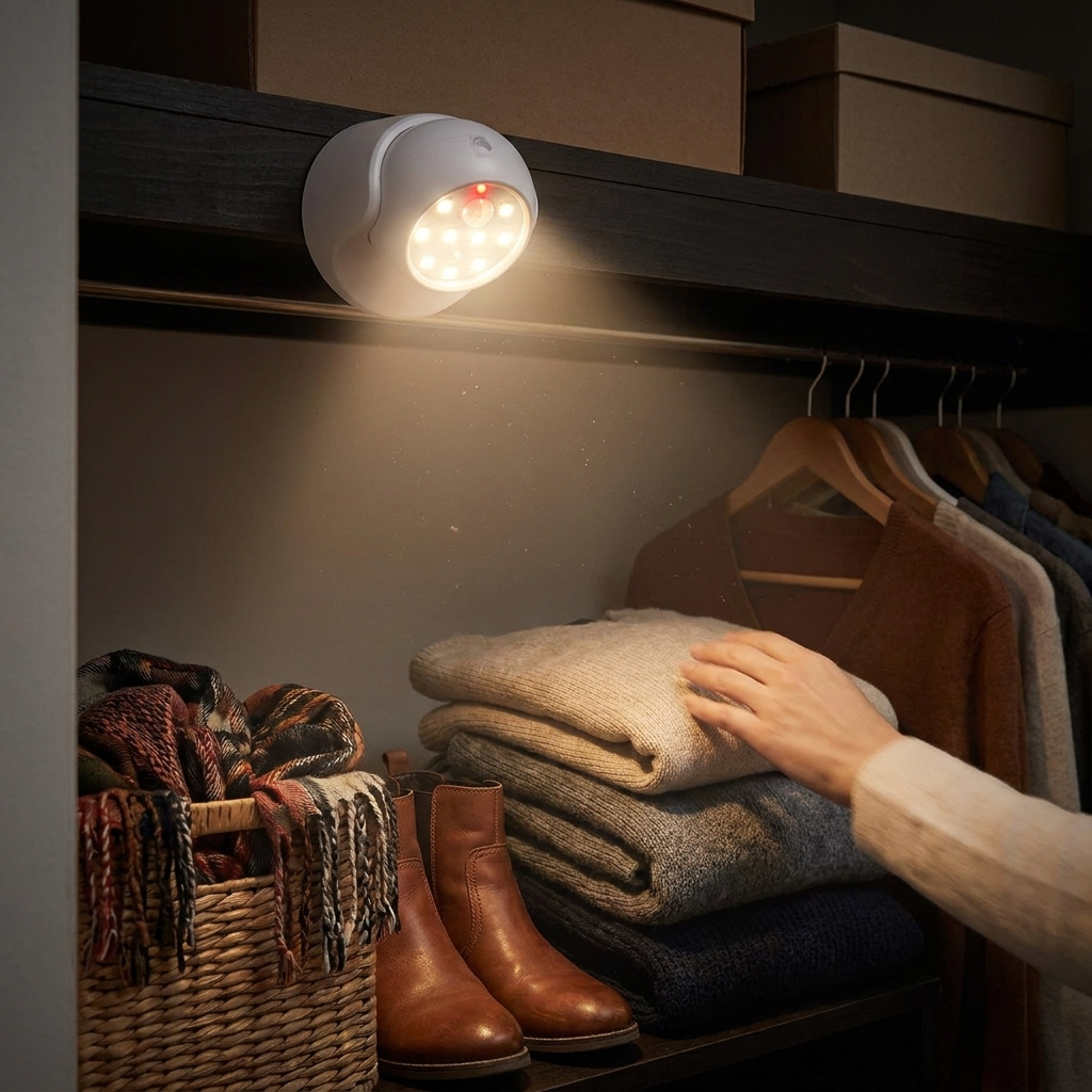 Wireless LED Spotlight with Motion Detector lifestyle