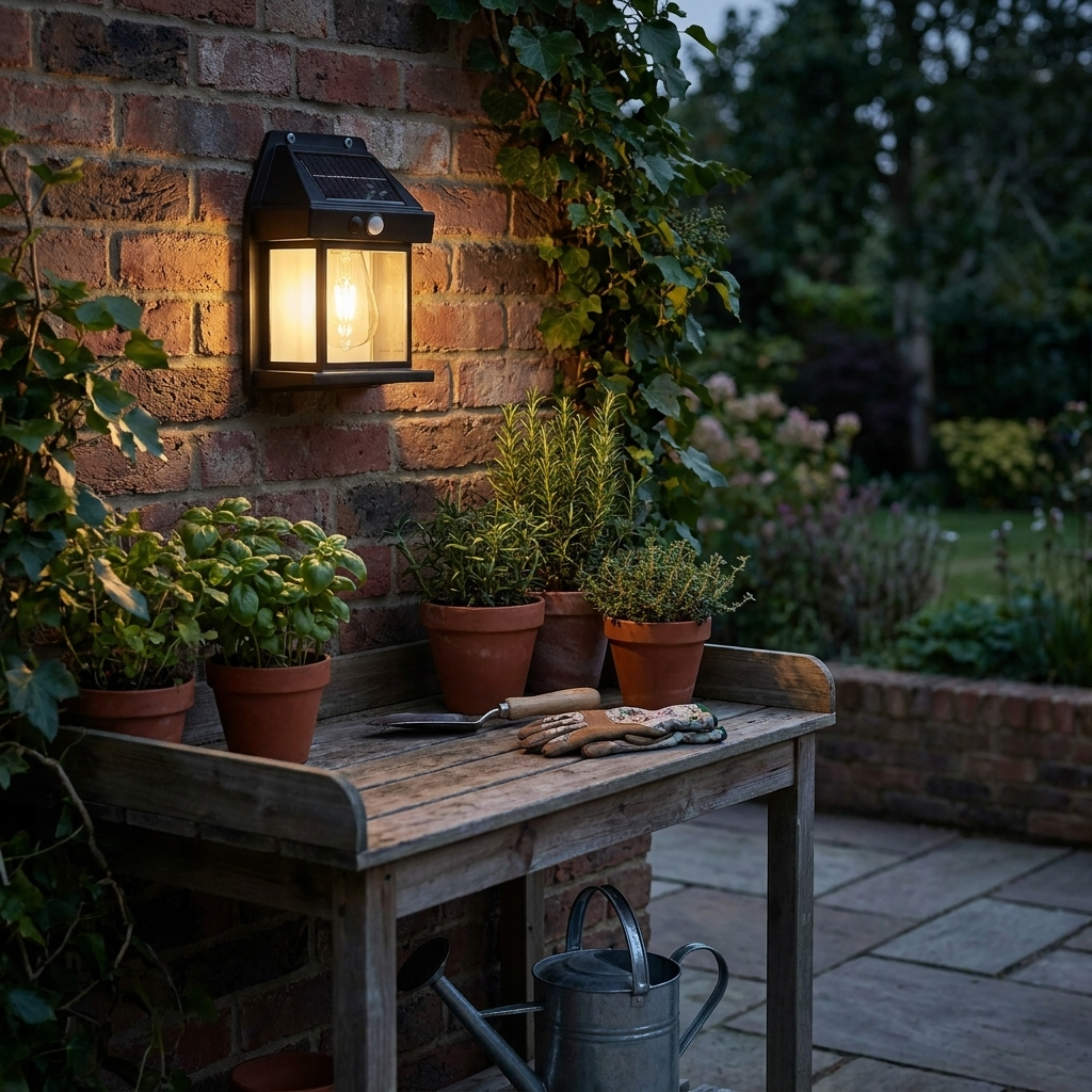 Outdoor Solar LED Lights with Motion Sensor lifestyle