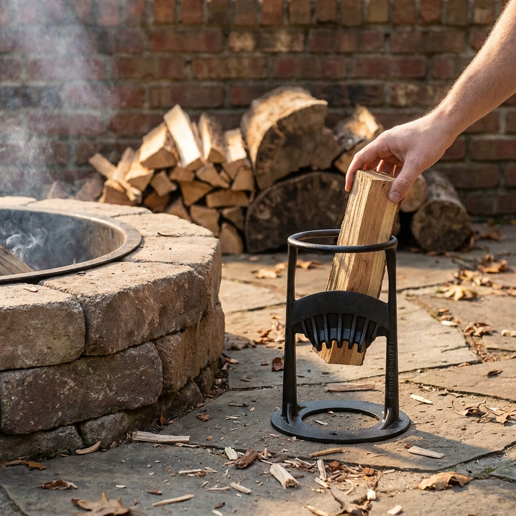 Cast Iron Manual Firewood Splitter lifestyle