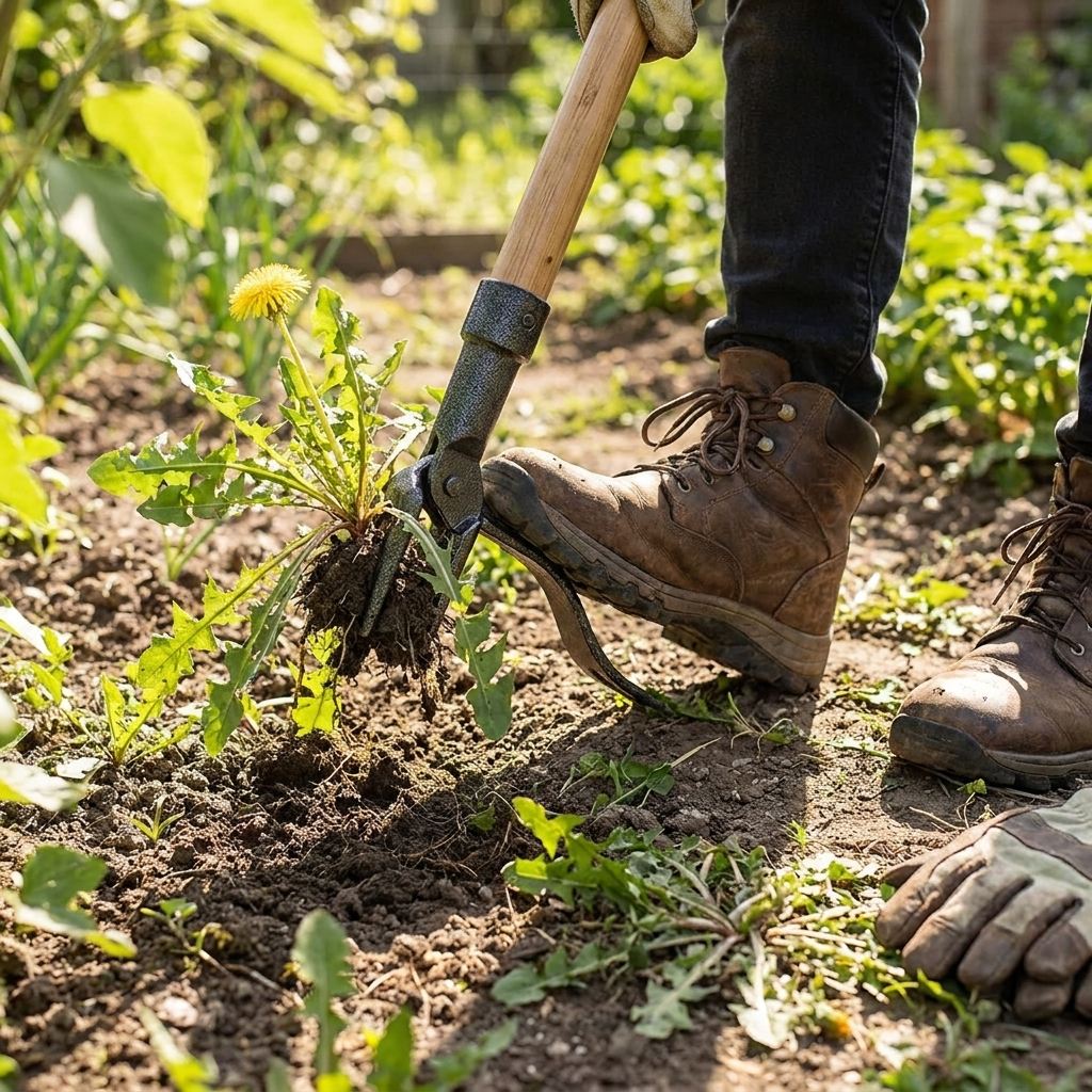 Standing Weed Puller lifestyle
