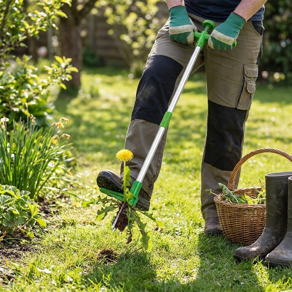 Long Handle Weed Puller Tool lifestyle