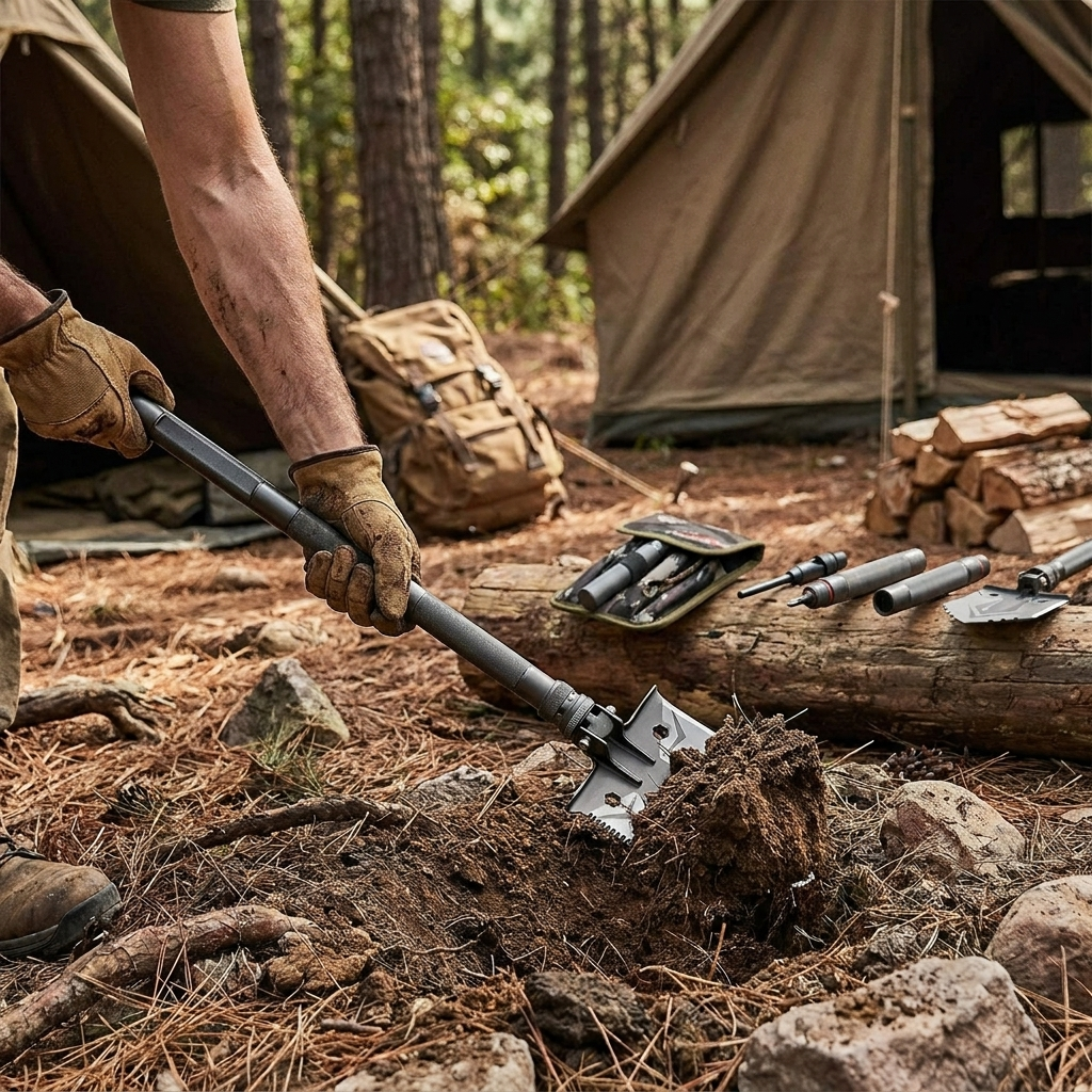 Indestructible Multi Function Survival Shovel lifestyle