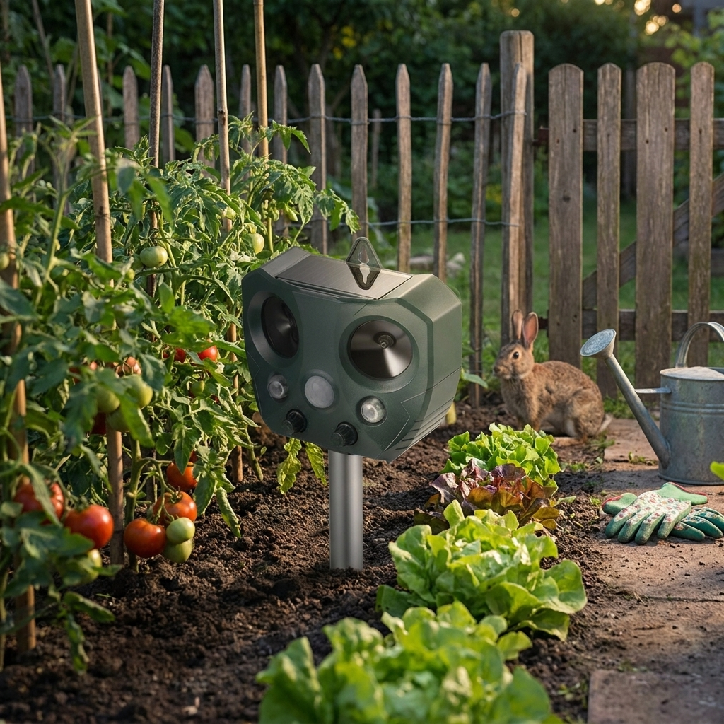 Solar Ultrasonic Animal Repeller lifestyle