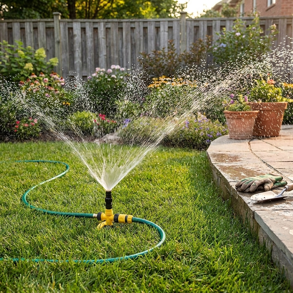 360 Degree Garden Sprinklers lifestyle