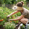 Wide Brim Sun Hat with Solar Powered Fan lifestyle