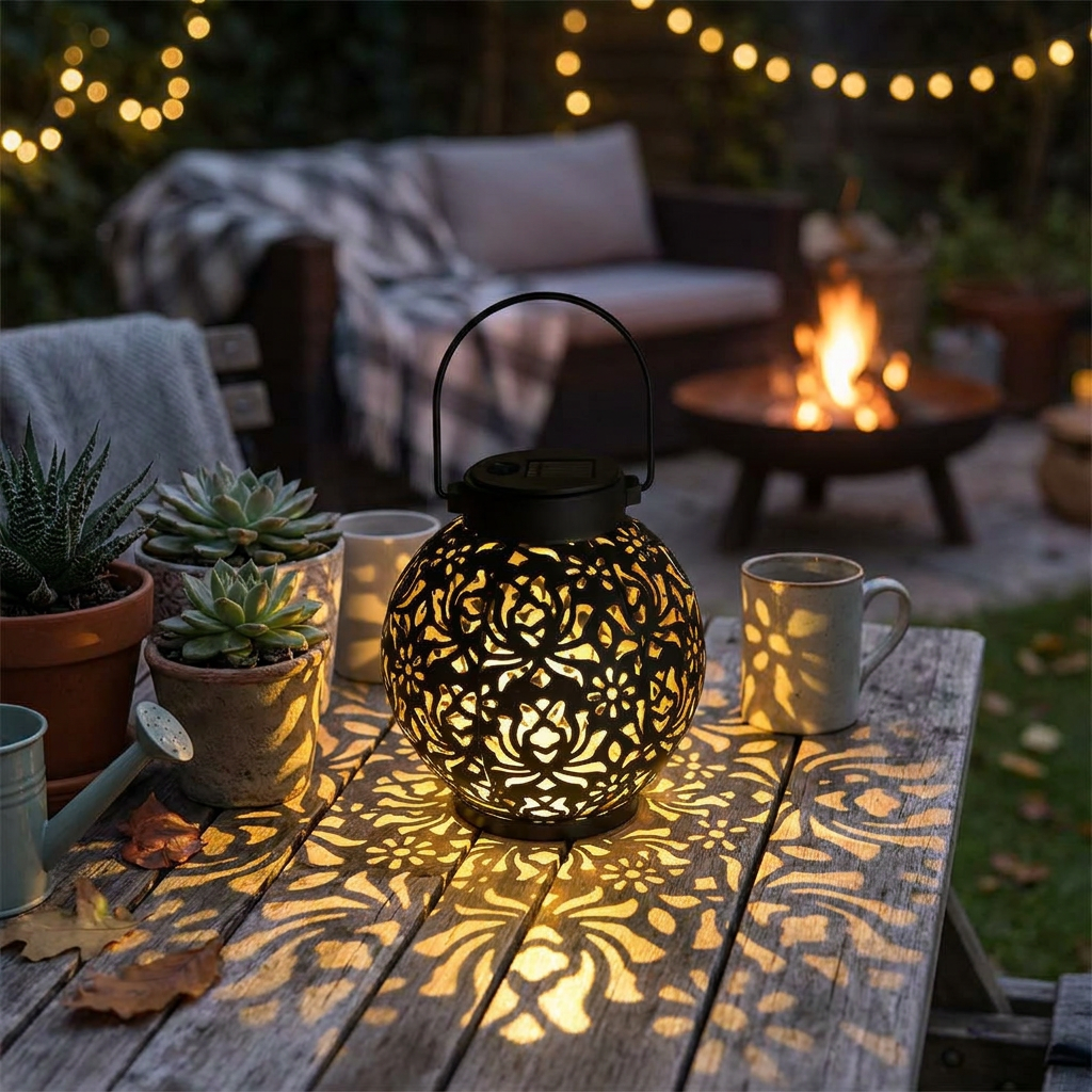 Weatherproof LED Solar Pendant Light lifestyle