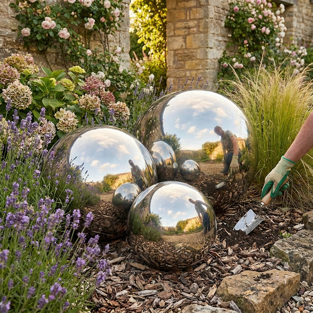 Stainless Steel Viewing Balls lifestyle