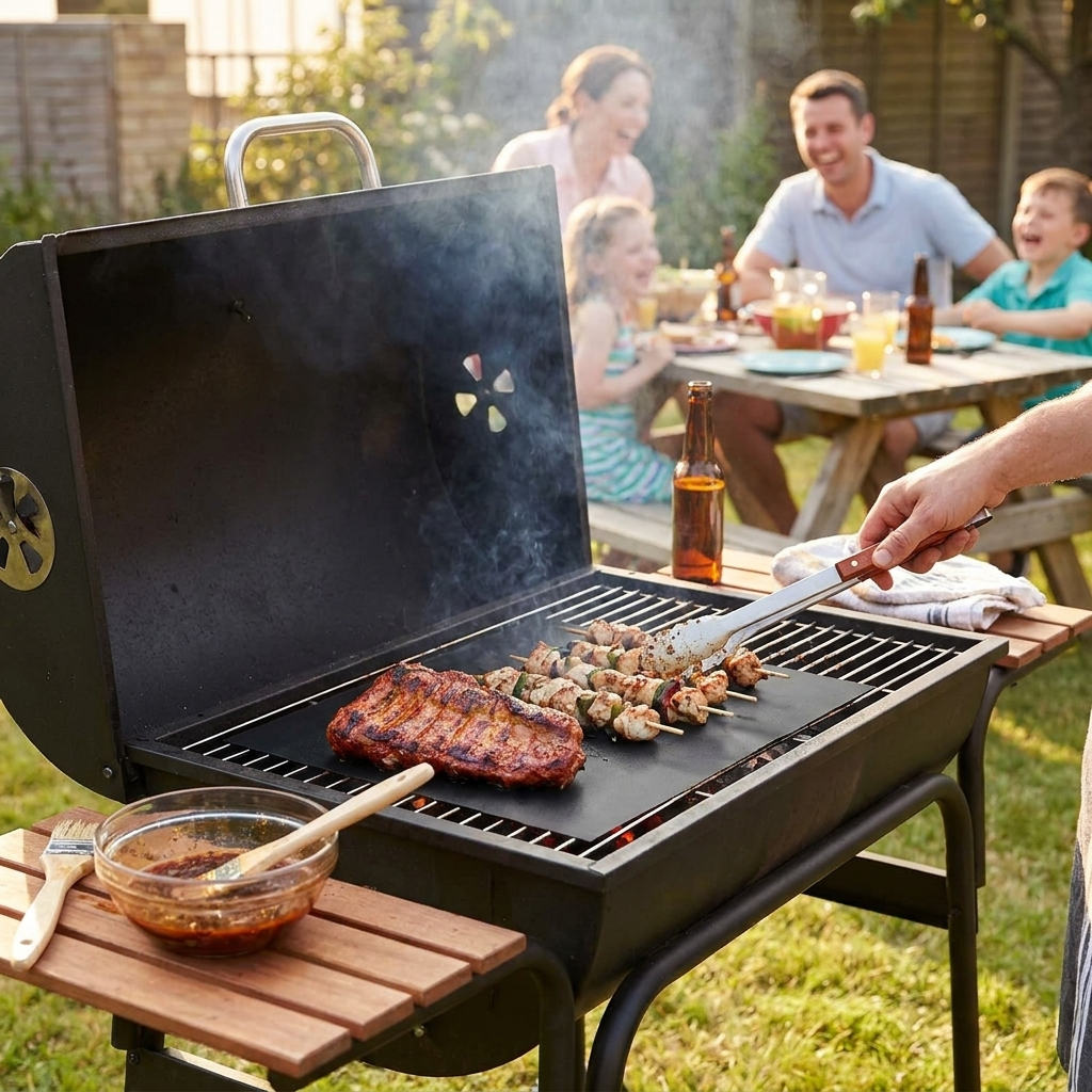 Non-Stick BBQ Grill Mat lifestyle