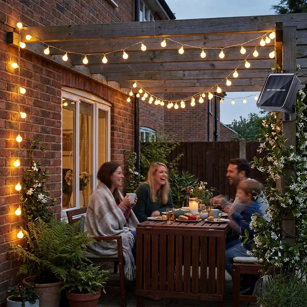 Solar-Powered Outdoor Fairy Lights lifestyle
