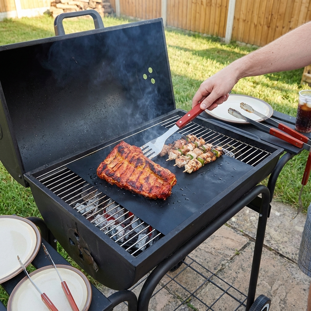 Non-Stick BBQ Grill Mat lifestyle