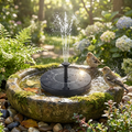 Solar-Powered Garden Fountain Pump lifestyle