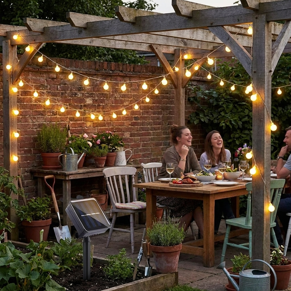 Solar-Powered Outdoor Fairy Lights lifestyle