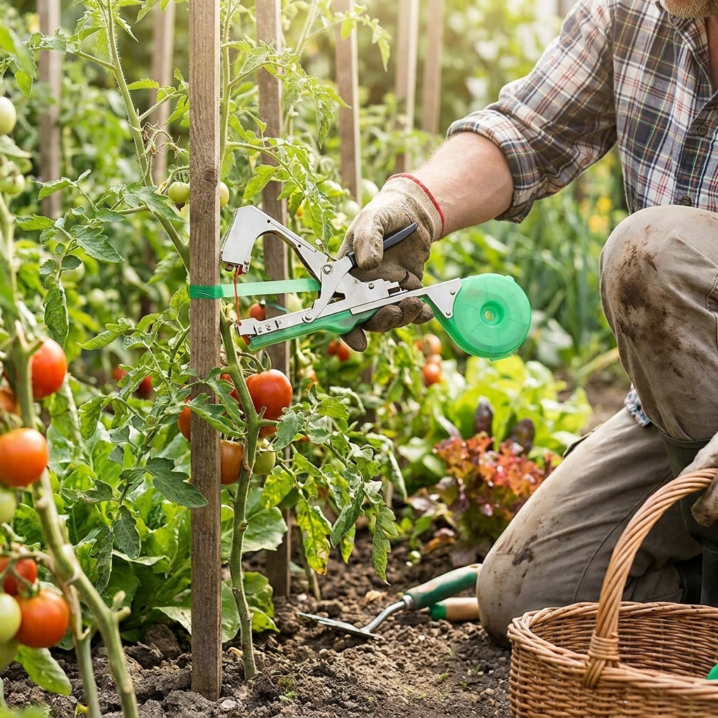 Adjustable Garden Plant Ties lifestyle