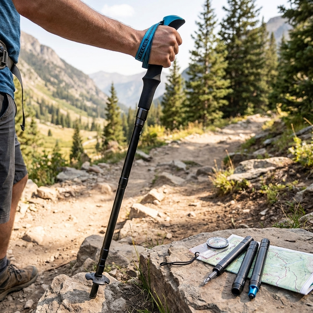 Multi-Functional Tactical Trekking Pole lifestyle