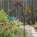 Vibrant Summer Flower Wind Spinner lifestyle