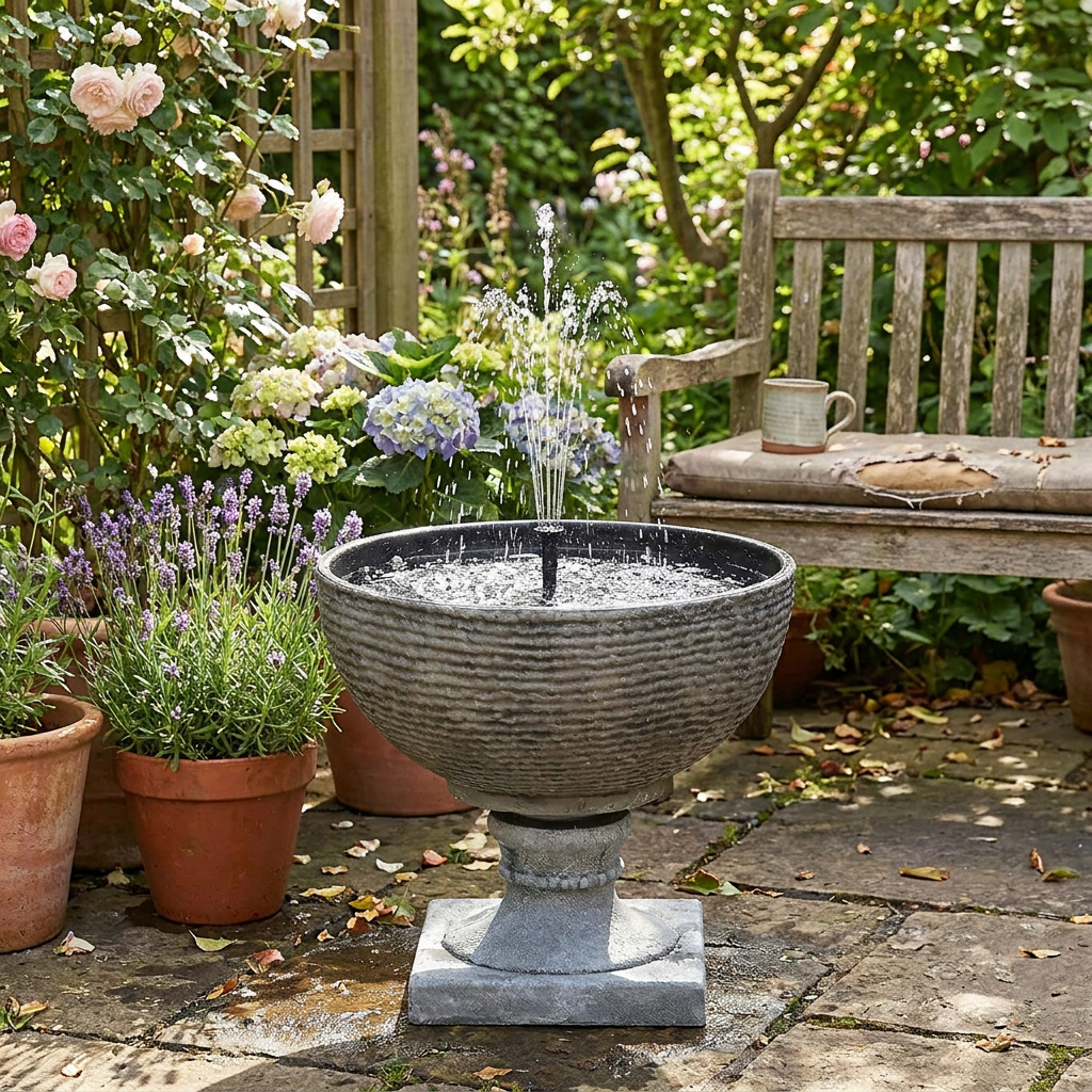 LED Solar Water Fountain Pump lifestyle