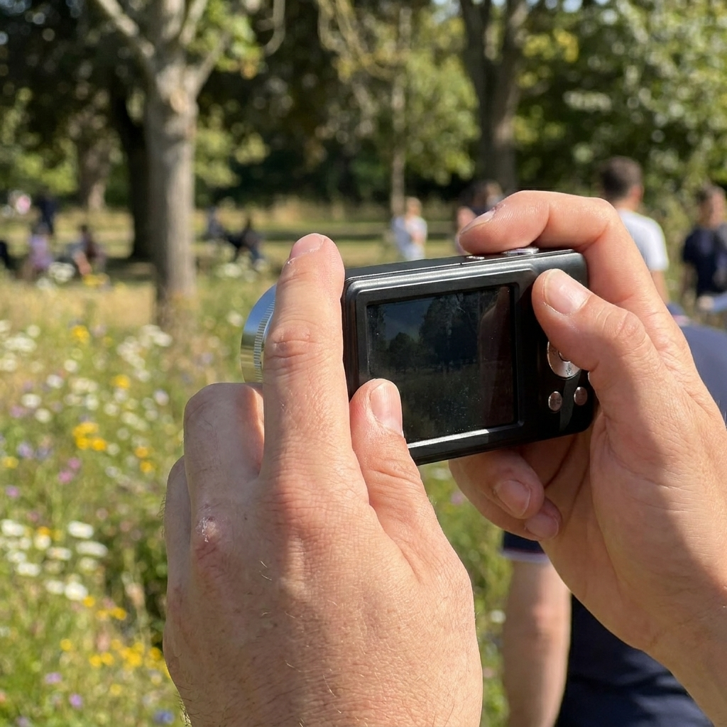 Retro Compact Digital Camera lifestyle