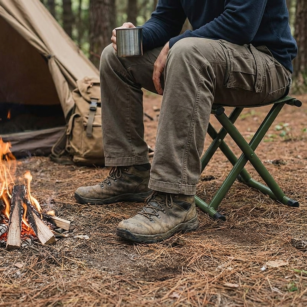 Portable Camping Folding Stool lifestyle