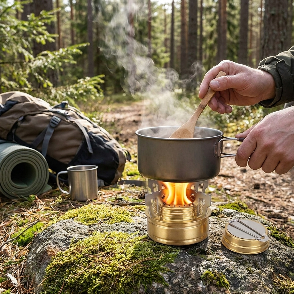 Mini Portable Alloy Camping Stove lifestyle