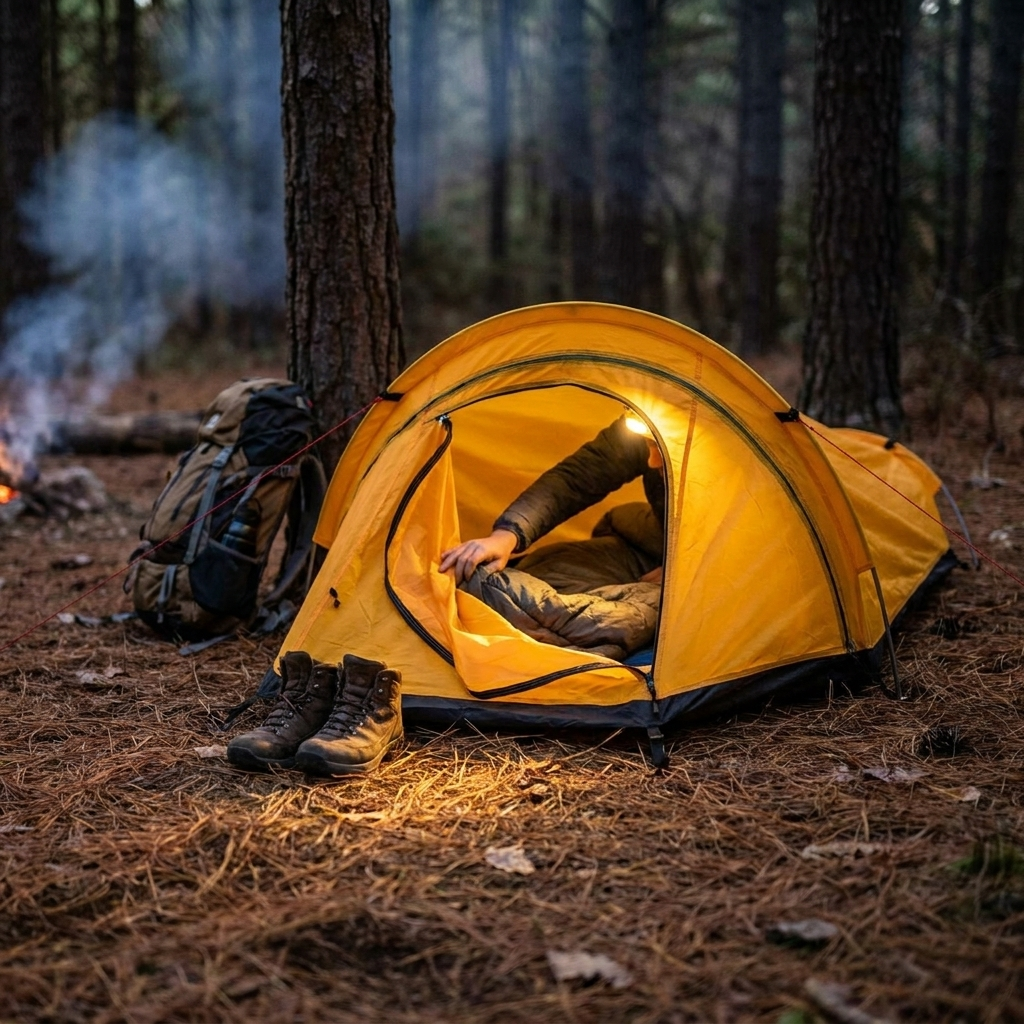 Ultralight 1-Person Camping Tent lifestyle