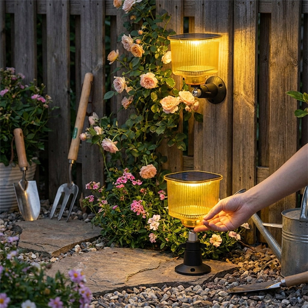 Solar Bird Repeller with Sound & Light lifestyle
