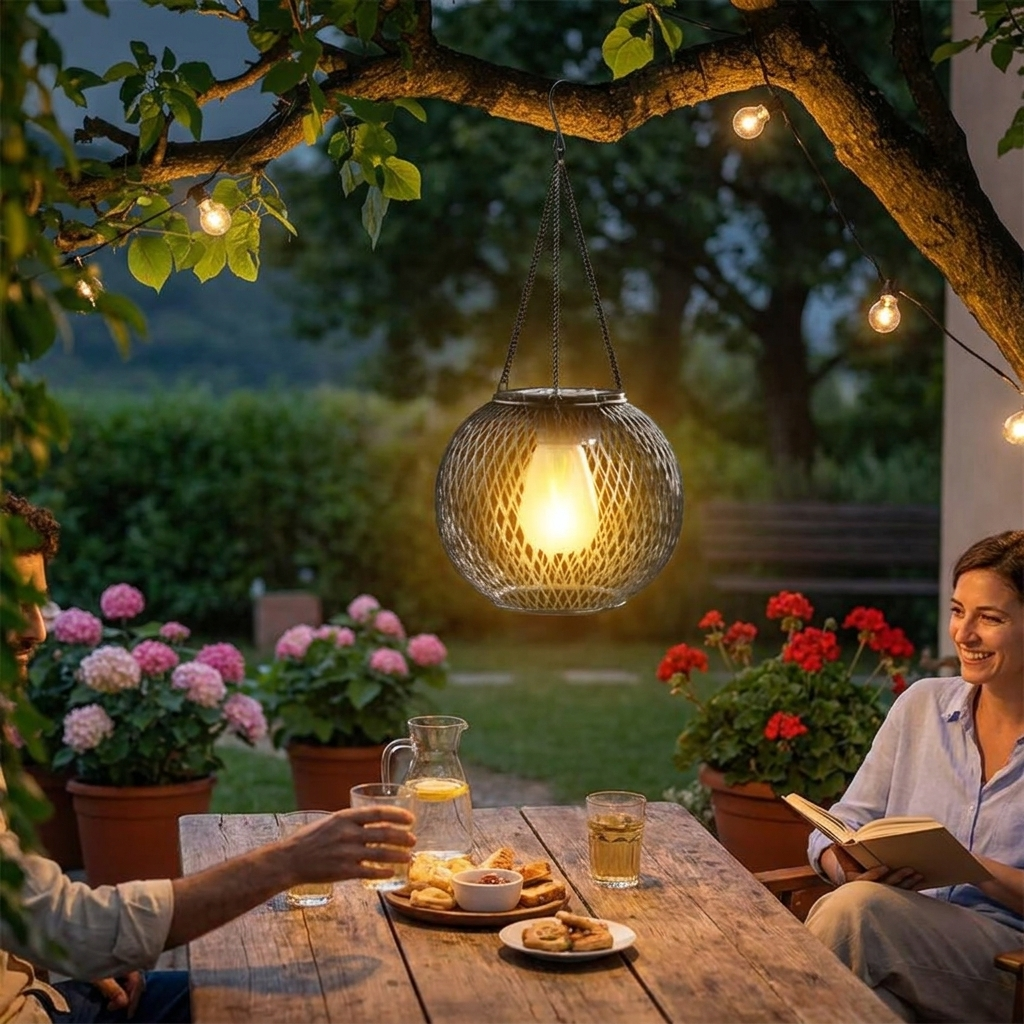Outdoor Solar Hanging Lantern lifestyle