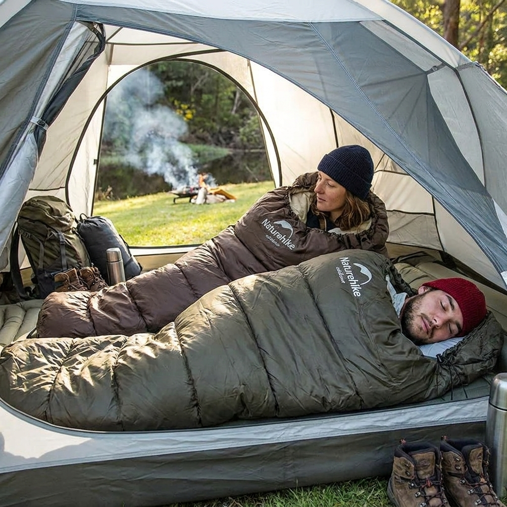 Ultra-Lightweight Outdoor Sleeping Bag lifestyle
