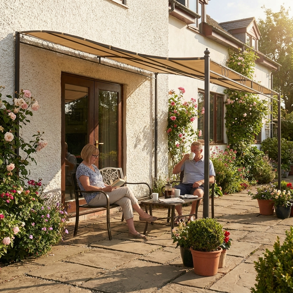 Waterproof Patio Shade Sail Canopy lifestyle