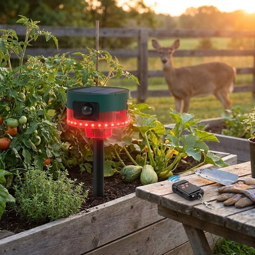 360 Solar Animal and Bird Repeller lifestyle