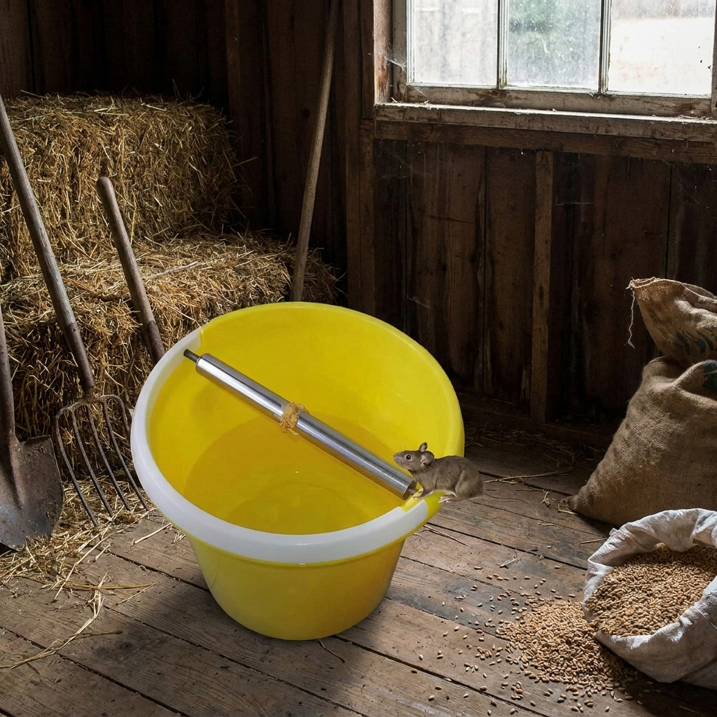 Humane Roller Mouse Trap for Bucket lifestyle