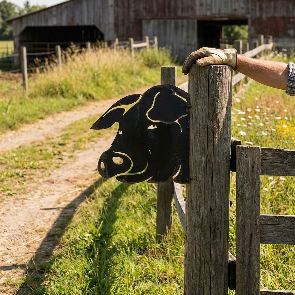 Metal Farm Animal Garden Art Stake lifestyle