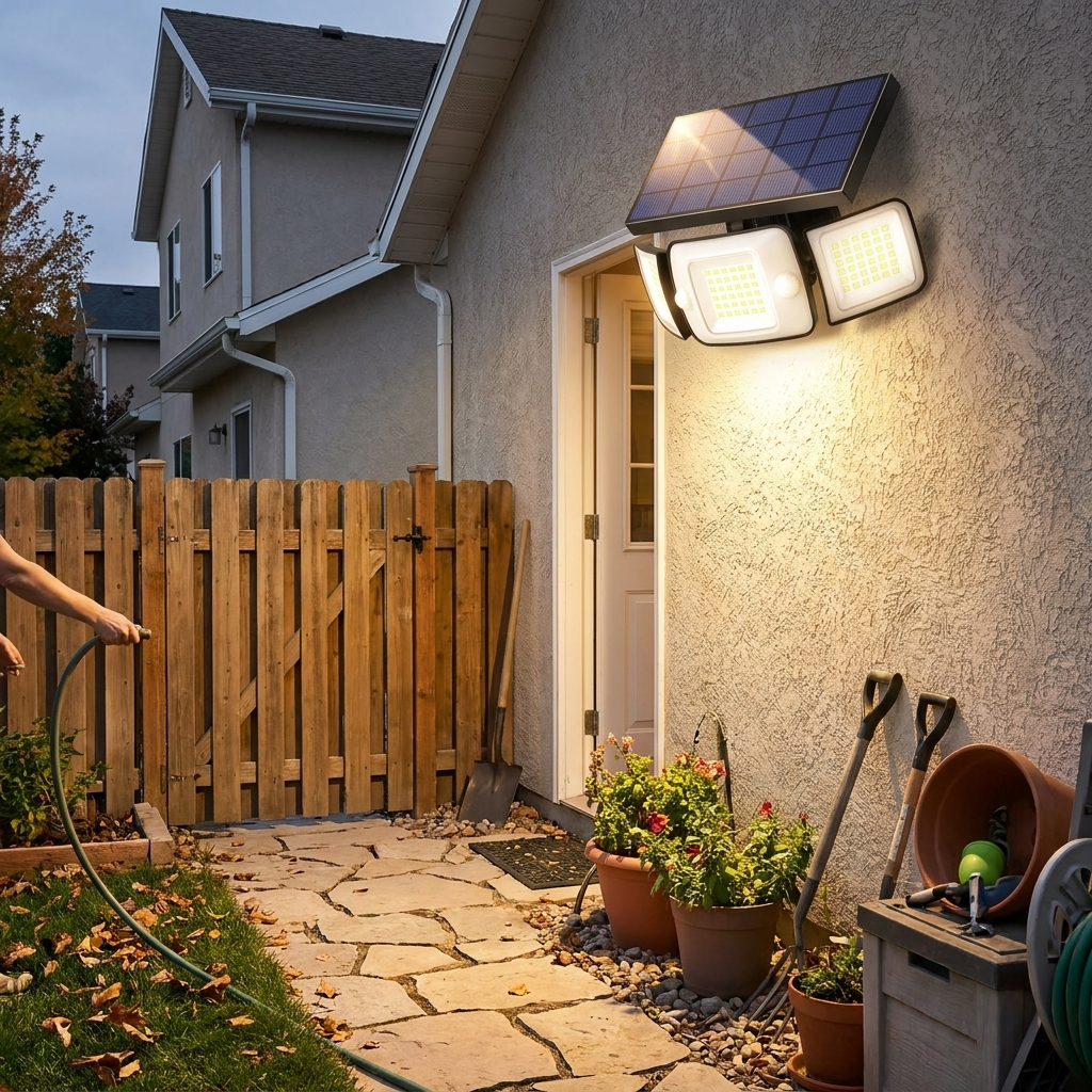 Solar Motion Sensor Flood Lights lifestyle