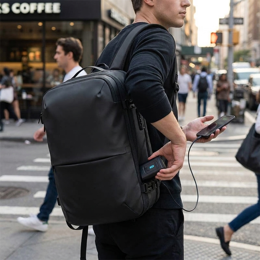 Compression Travel Backpack lifestyle