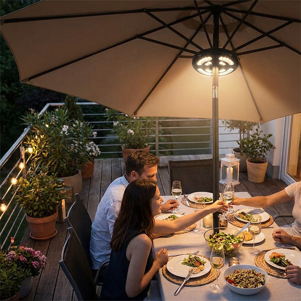 Rechargeable Parasol Light lifestyle