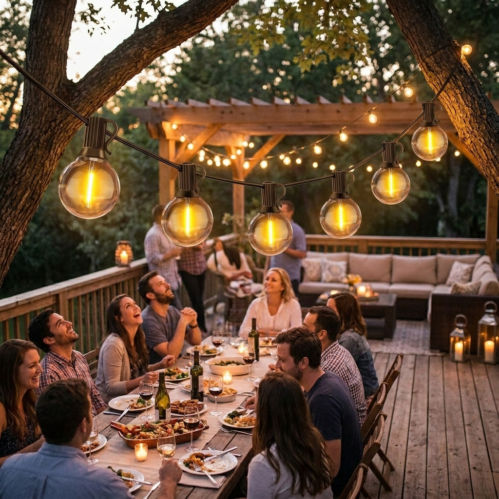 LED Outdoor String Lights lifestyle