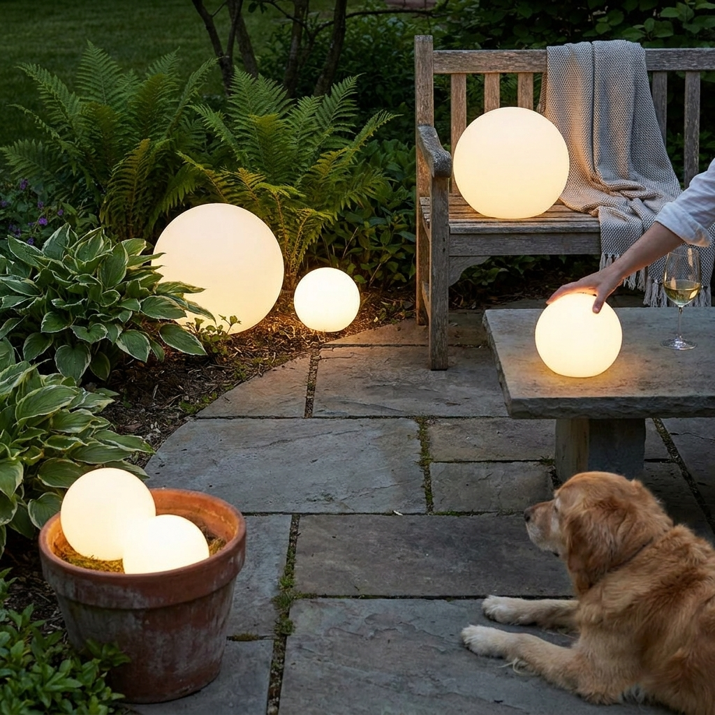 Outdoor LED Globe Light lifestyle