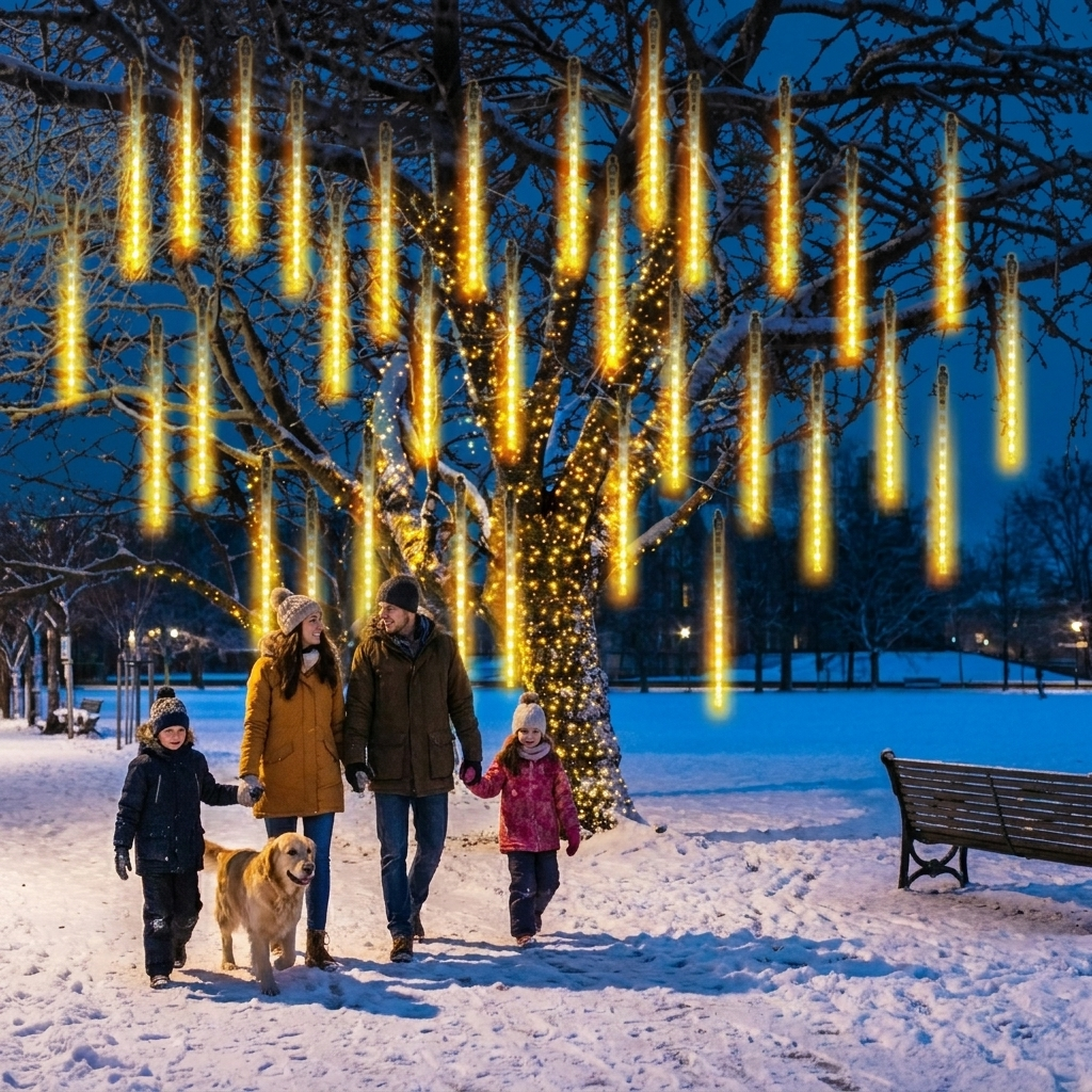 LED Dripping Icicle Lights lifestyle
