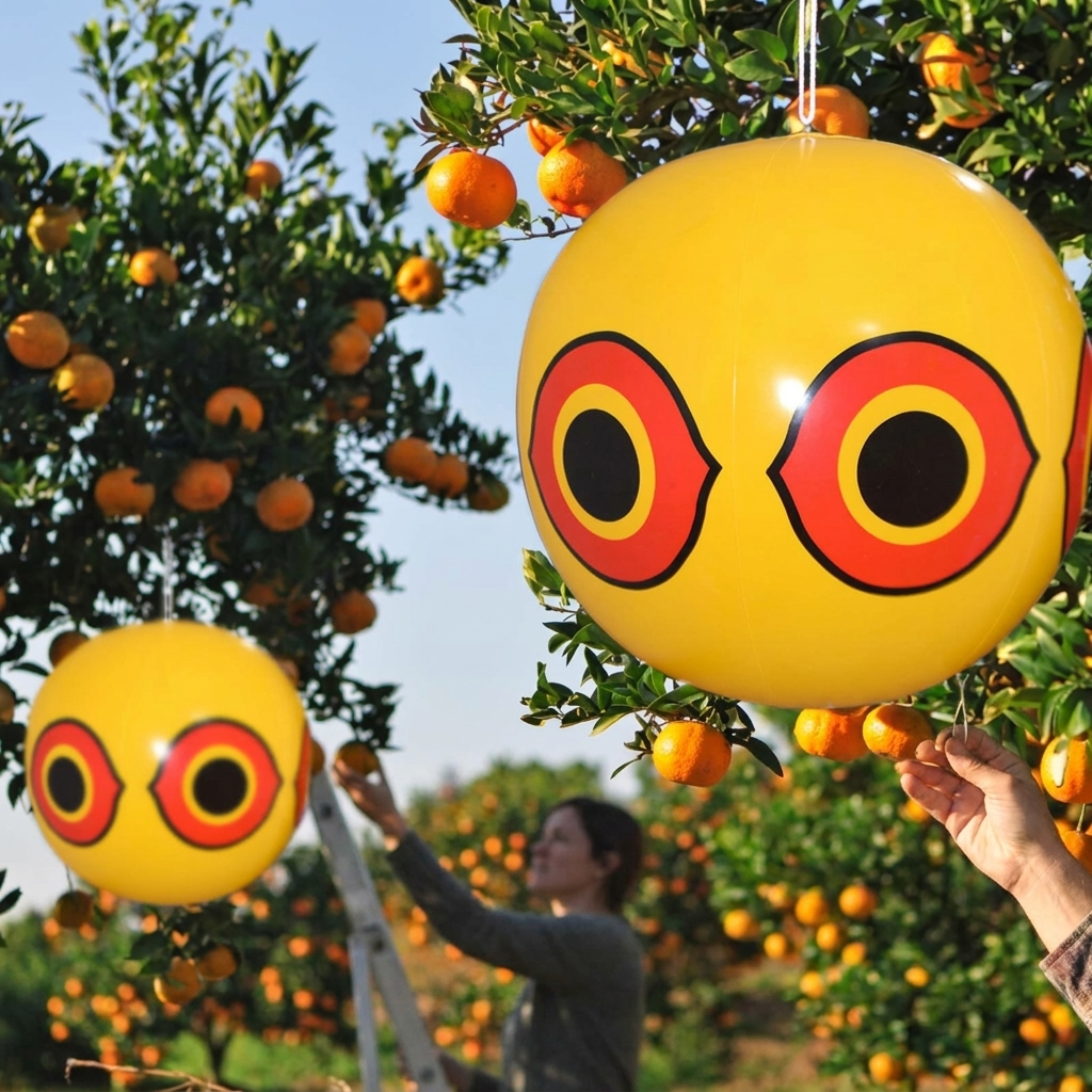 Inflatable Scare Eye Balloon Bird Repeller lifestyle