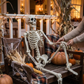 Poseable Halloween Skeleton Decoration lifestyle