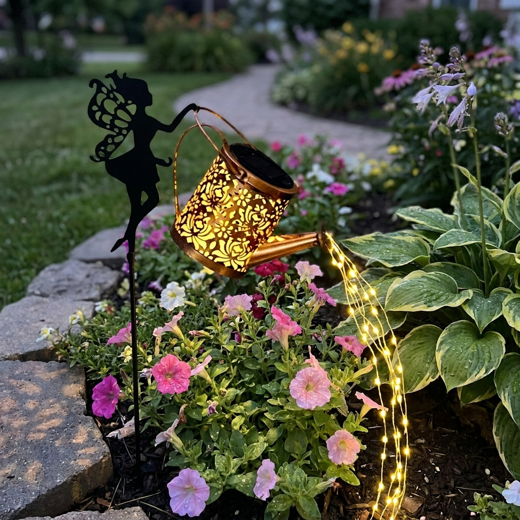 Hanging Solar Fairy Lamp Outdoor Lights lifestyle