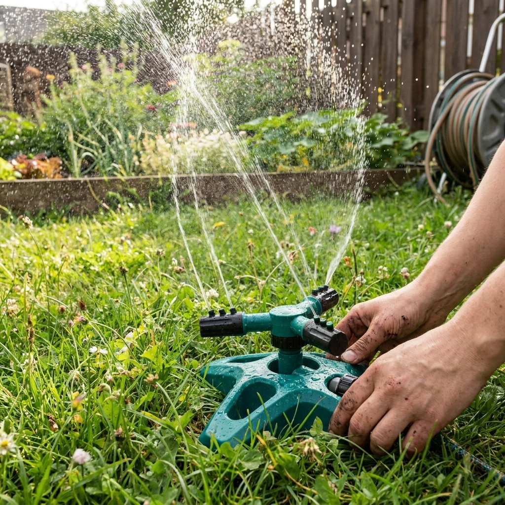 Outdoor Patio Cooling Misting System lifestyle