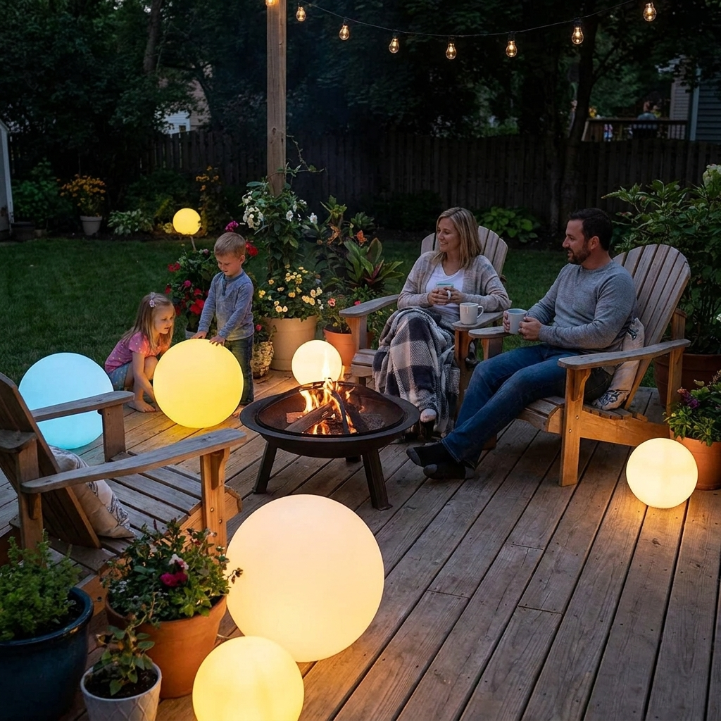 Inflatable Waterproof Pool Lamp lifestyle