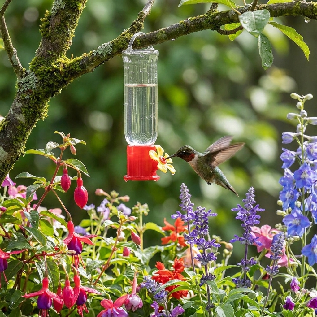 Leak-Proof Hummingbird Feeder Set lifestyle